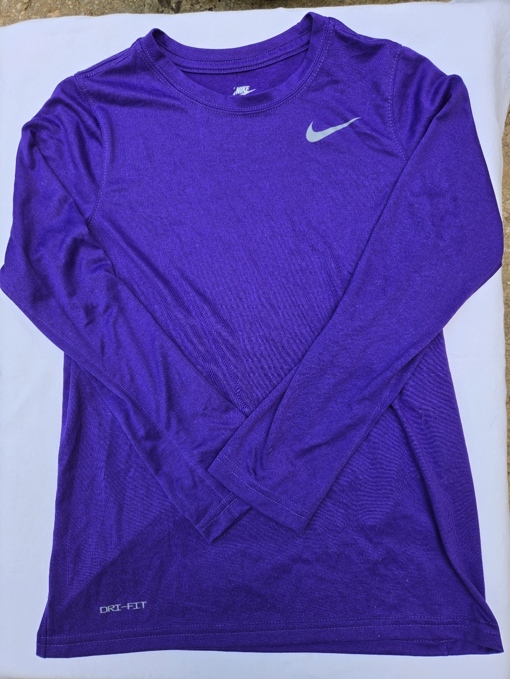 Nike Purple Long Sleeve Dri-FIT Top